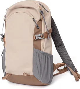 20L Small Hiking Backpack Lightweight, Waterproof Outdoor Hiking Daypack with Padded Shoulder Strap & Back Support, Casual Walking Bag for Women, Khaki