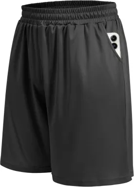 5 Pack Athletic Gym Mens Shorts - Workout Black Quick Dry Basketball Shorts with Pockets for Running Casual Activewear