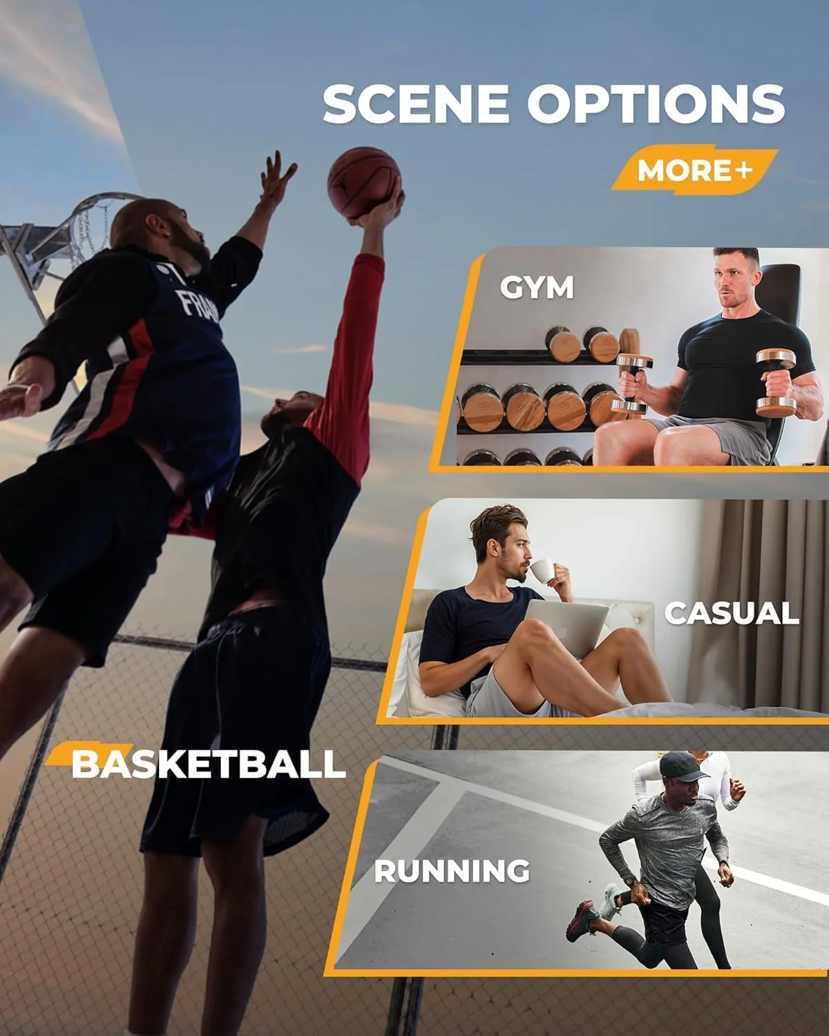 6 Pack Men's Athletic Shorts - Workout Gym Basketball Quick Dry Black Mens Shorts with Pockets for Casual Running