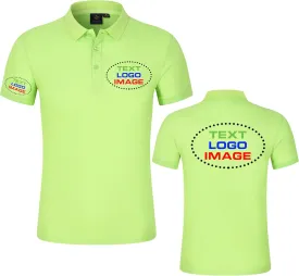 Add Your Own Text Image Picture Photo Design Men Polo Shirt Custom Man Work Shirt Personalized Shirt