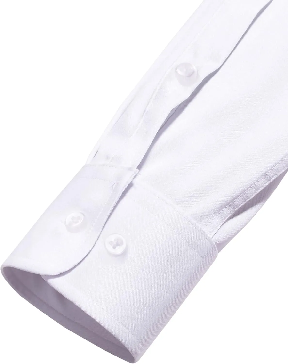 Alimens & Gentle Men's Dress Shirts Long Sleeve Wrinkle-Free Stretch Shirts Solid Formal Button Down Shirt with Pocket
