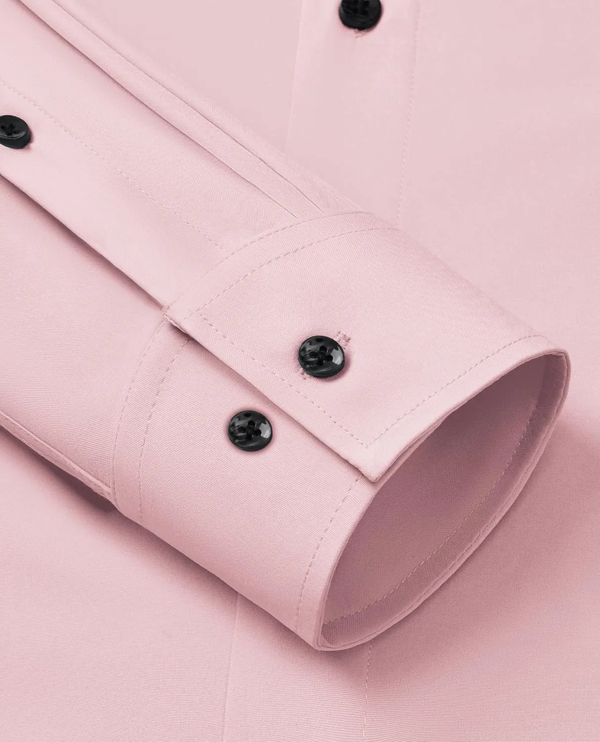 Alimens & Gentle Mens Dress Shirts Stretch Long Sleeve Formal Business Wedding Button Down Shirt Wrinkle Free