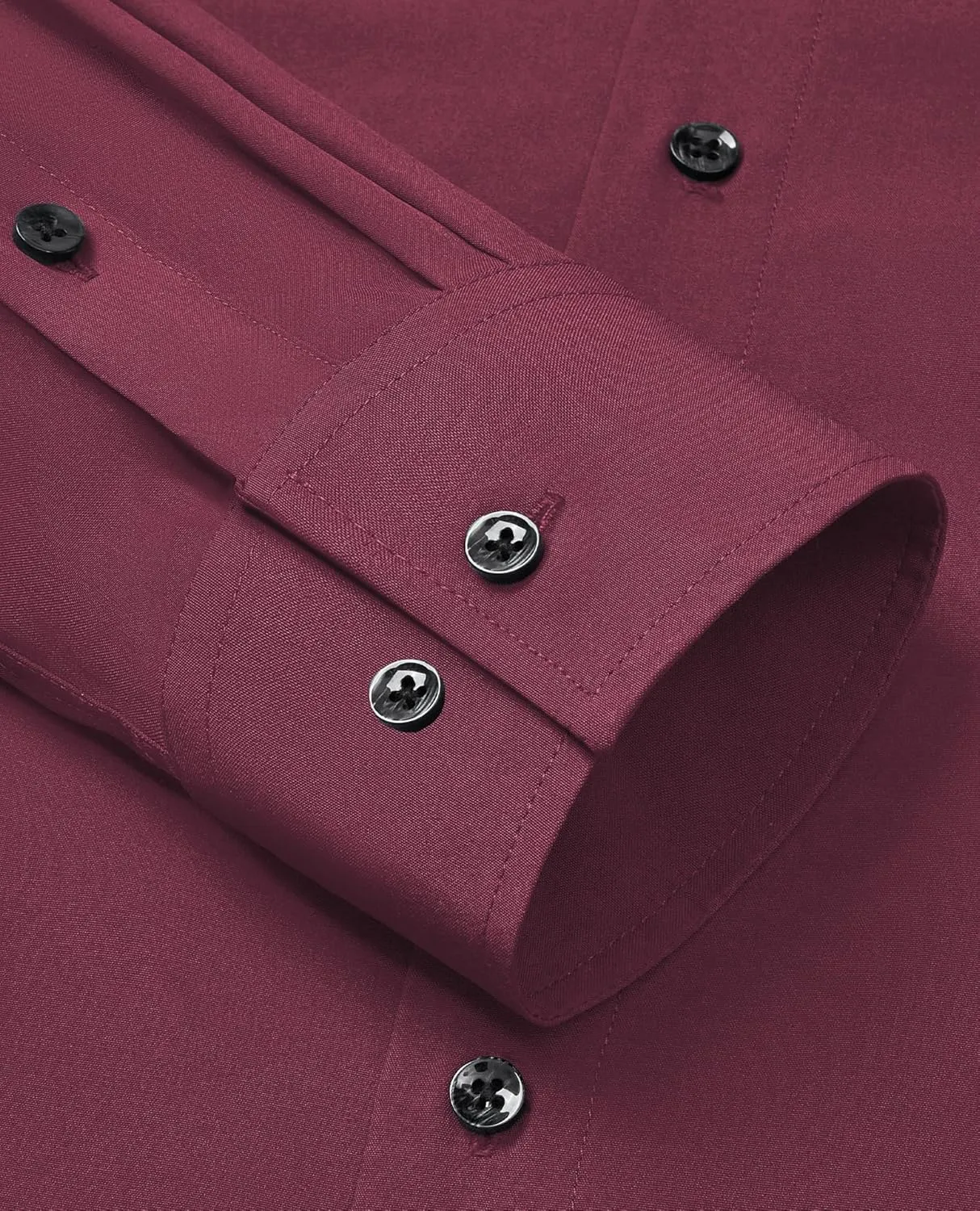 Alimens & Gentle Mens Dress Shirts Stretch Long Sleeve Formal Business Wedding Button Down Shirt Wrinkle Free