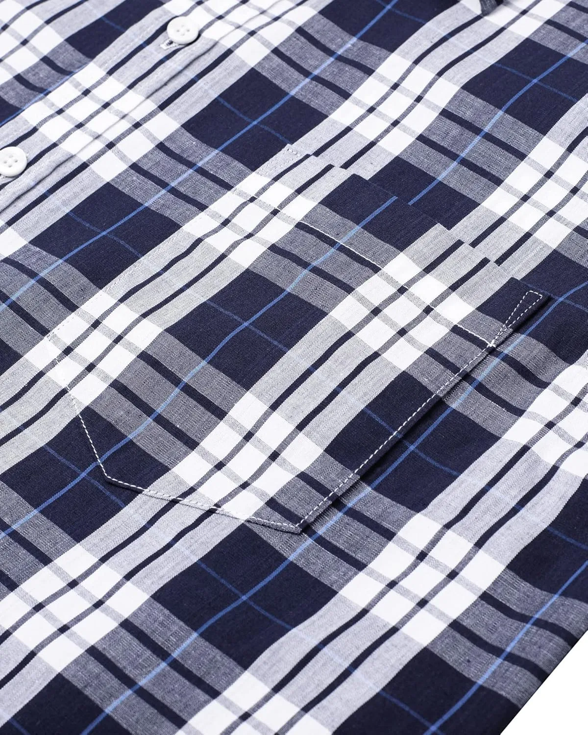 Alimens & Gentle Men's Plaid Button Down Shirts Cotton Long Sleeve Dress Shirts Regular Fit Gingham Shirts
