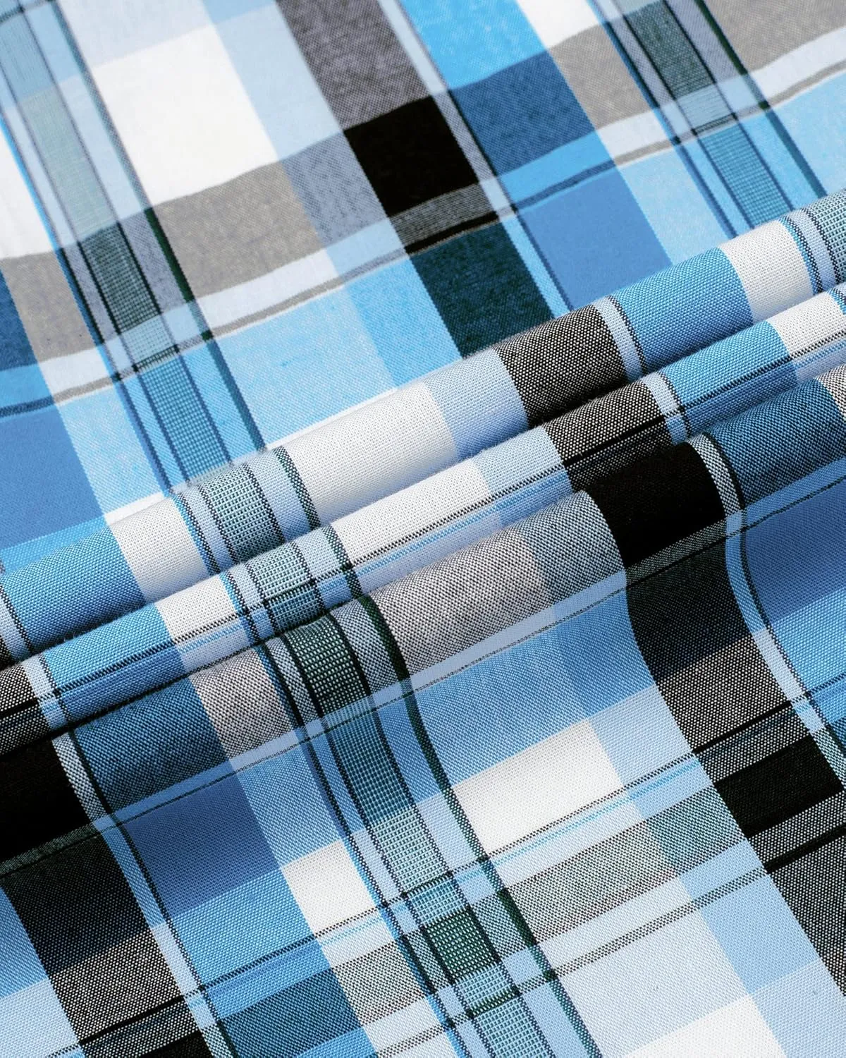 Alimens & Gentle Men's Plaid Button Down Shirts Cotton Long Sleeve Dress Shirts Regular Fit Gingham Shirts