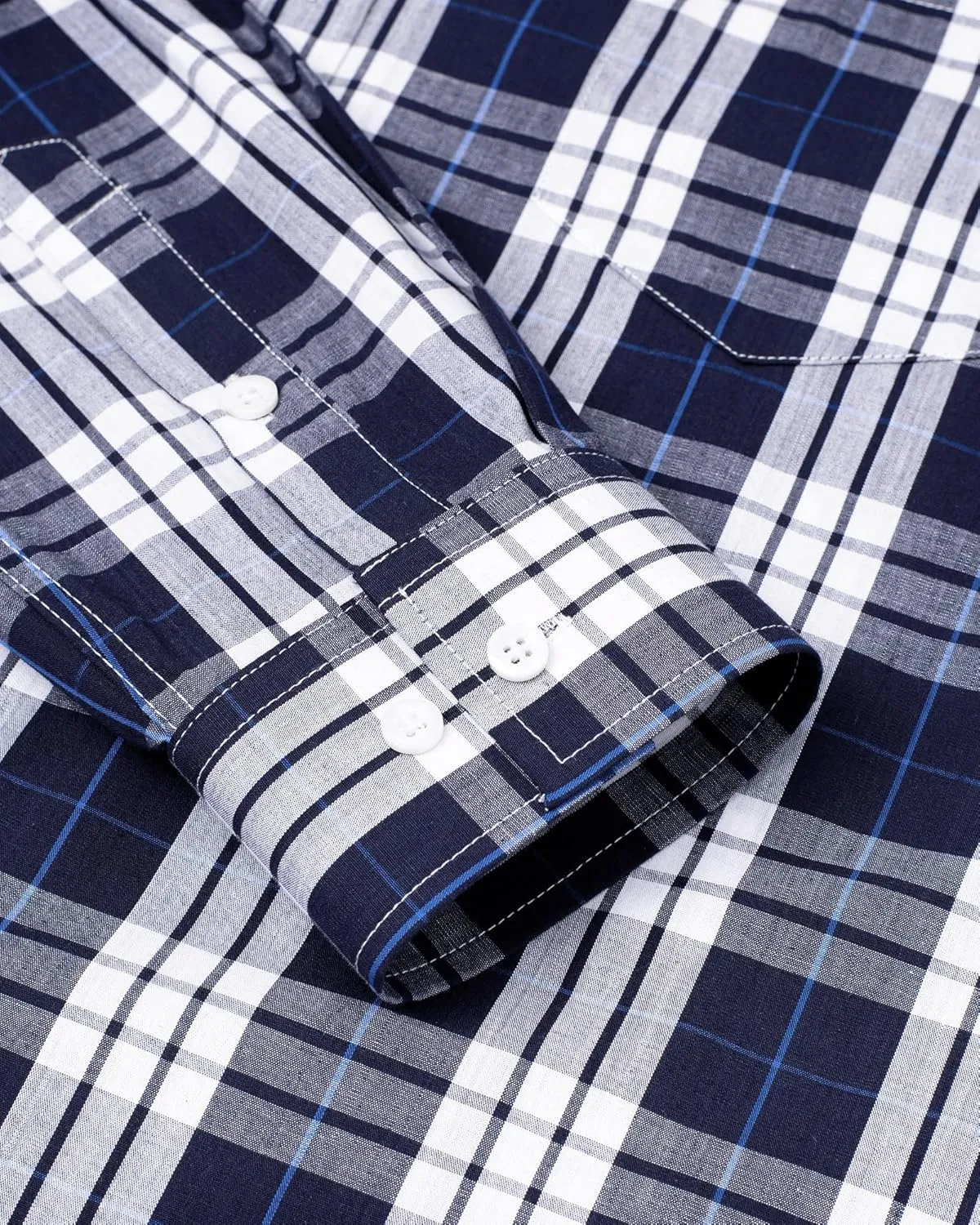 Alimens & Gentle Men's Plaid Button Down Shirts Cotton Long Sleeve Dress Shirts Regular Fit Gingham Shirts
