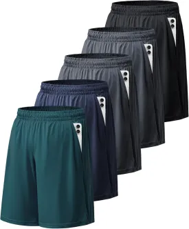 BALENNZ Athletic Shorts for Men with Pockets and Elastic Waistband Quick Dry Activewear