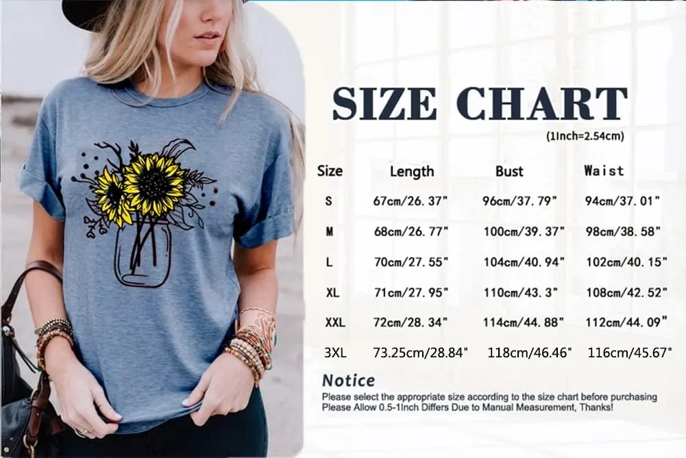 Bealatt Women's Sunflower Graphic Shirts Sunflower Pattern Print Tank Tops Casual Sleeveless Summer Tops Holiday Tee Shirt
