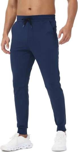 Blaosn Athletic Joggers for Men with Pockets Gym Workout Jogging Sweatpants Stretch Casual Travel Tapered Track Pants
