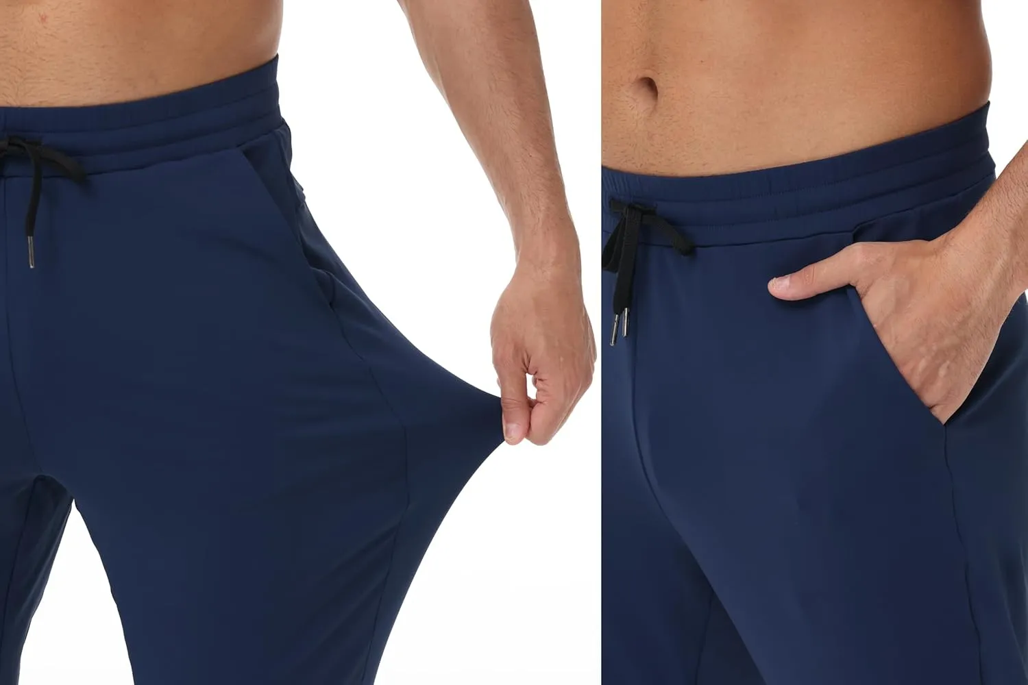 Blaosn Athletic Joggers for Men with Pockets Gym Workout Jogging Sweatpants Stretch Casual Travel Tapered Track Pants