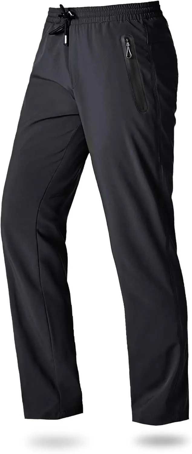 Boladeci Men's Joggers Lightweight Quick Dry Casual Athletic Hiking Pants Sweatpants with Pockets Elastic Waist