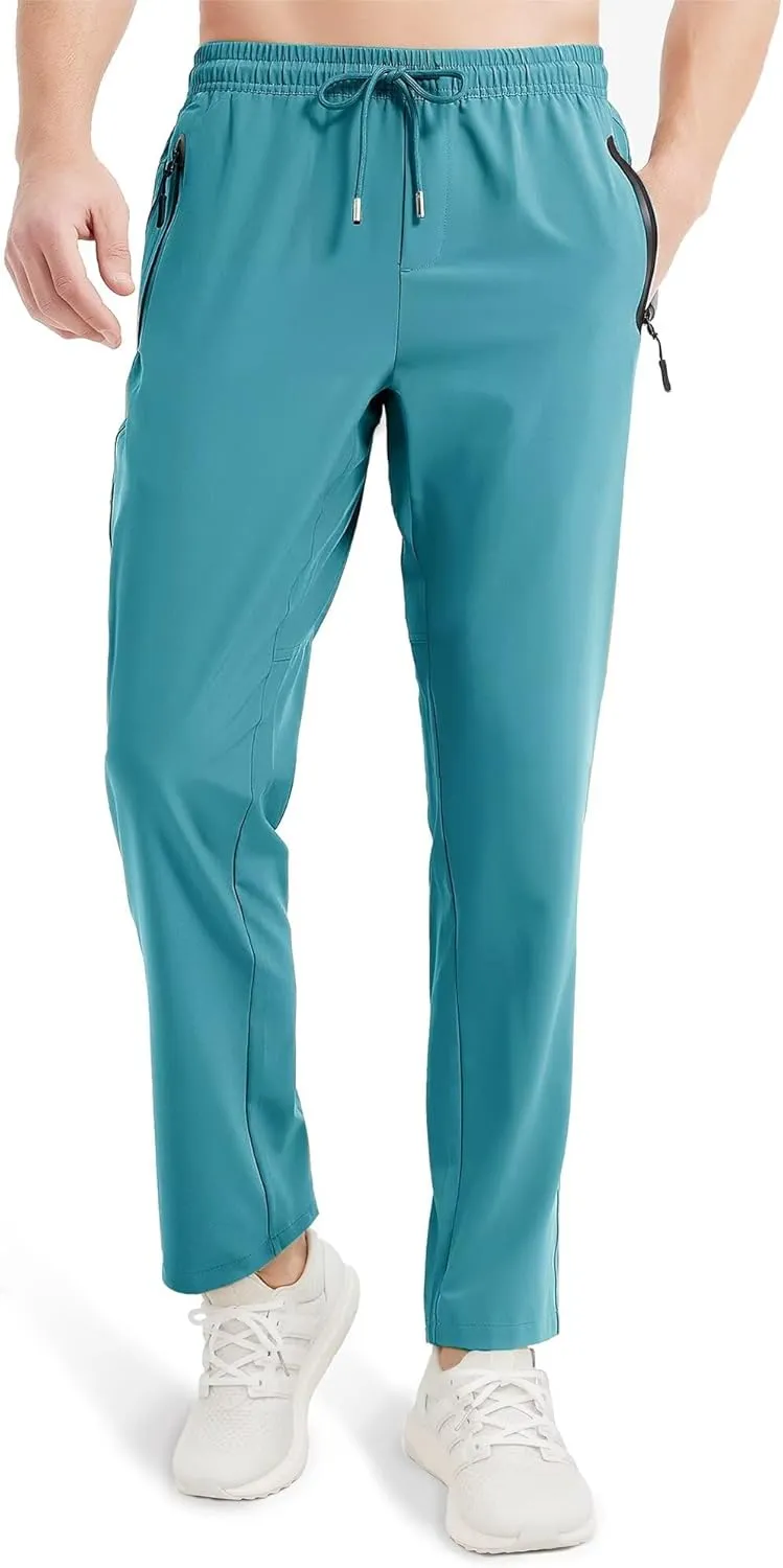 Boladeci Men's Joggers Lightweight Quick Dry Casual Athletic Hiking Pants Sweatpants with Pockets Elastic Waist