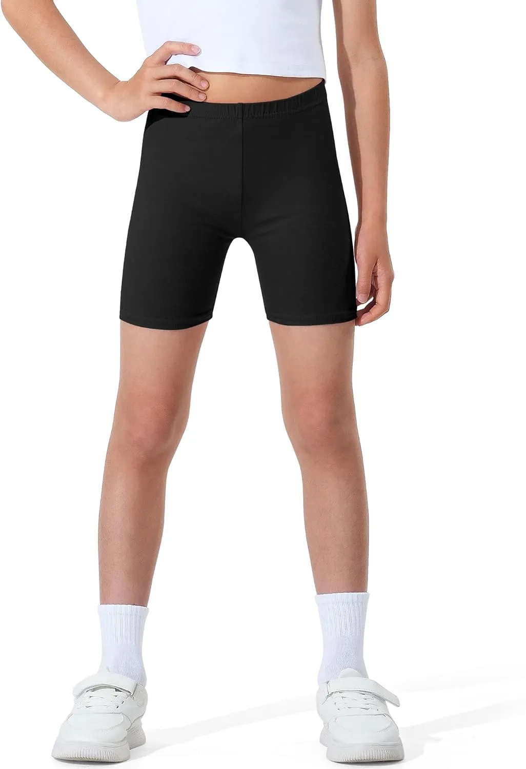 BOOPH Girls Volleyball Bike Shorts Toddler Kids Athletic Cartwheel Dance Compression Shorts 3 Pack