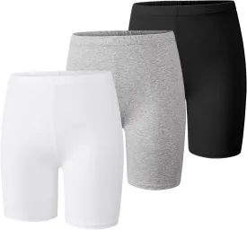 BOOPH Girls Volleyball Bike Shorts Toddler Kids Athletic Cartwheel Dance Compression Shorts 3 Pack