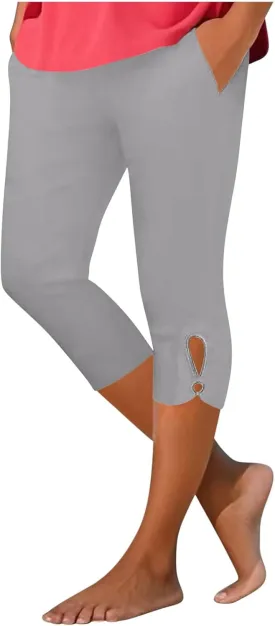 Capri Leggings for Women with Pockets Stretchy Soft High Waisted Yoga Pants Workout Exercise Hiking Capri Pants 2025