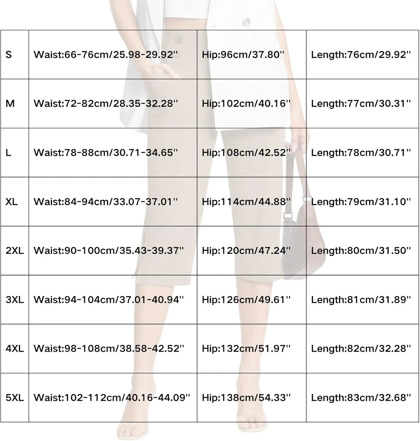 Capri Pants for Women Shorts Business Stretch High Waisted Capris Work Office Cropped Trousers Casual Summer Clothing