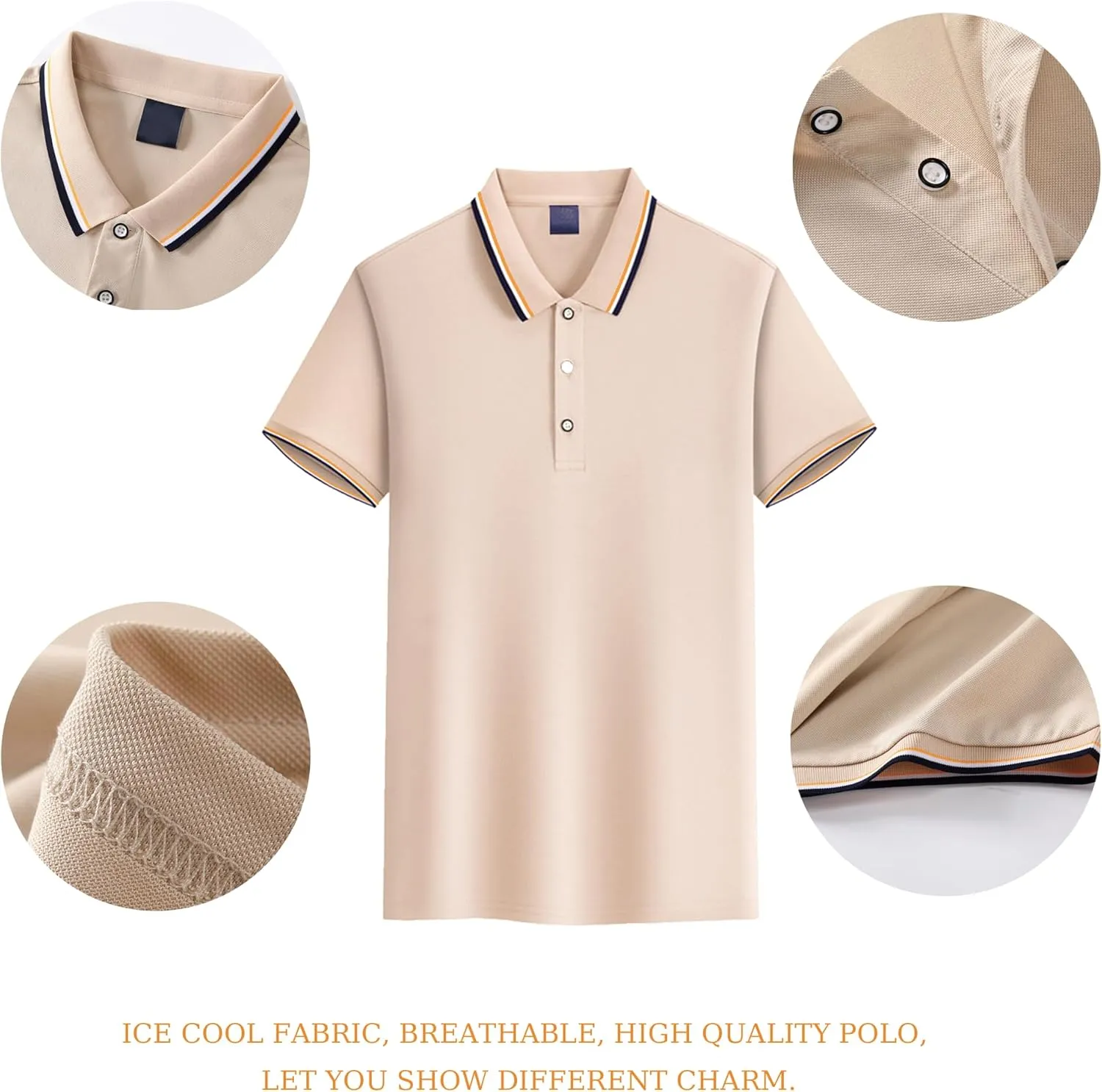 Custom Polo Shirt for Men Women Design Your Own Personalized Golf Tee Work Shirt