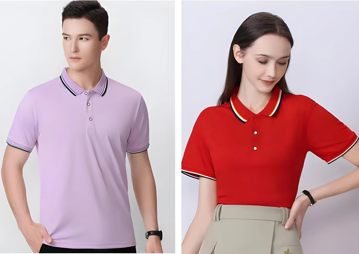 Custom Polo Shirt for Men Women Design Your Own Personalized Golf Tee Work Shirt