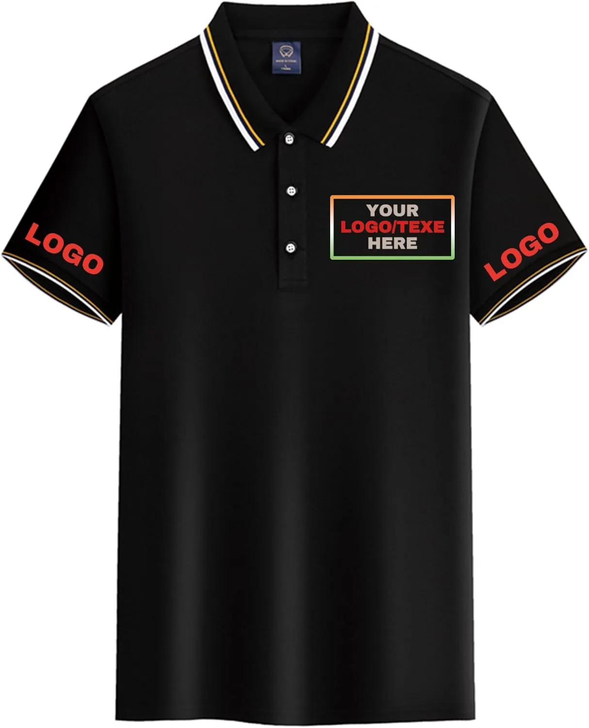 Custom Polo Shirt for Men Women Design Your Own Personalized Golf Tee Work Shirt