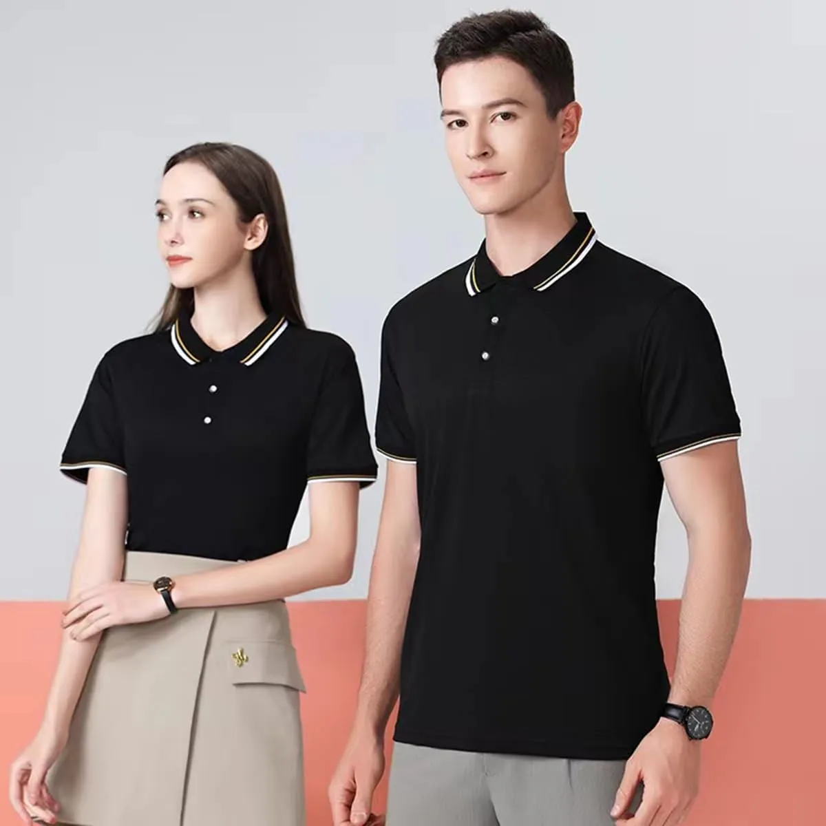 Custom Polo Shirt for Men Women Design Your Own Personalized Golf Tee Work Shirt