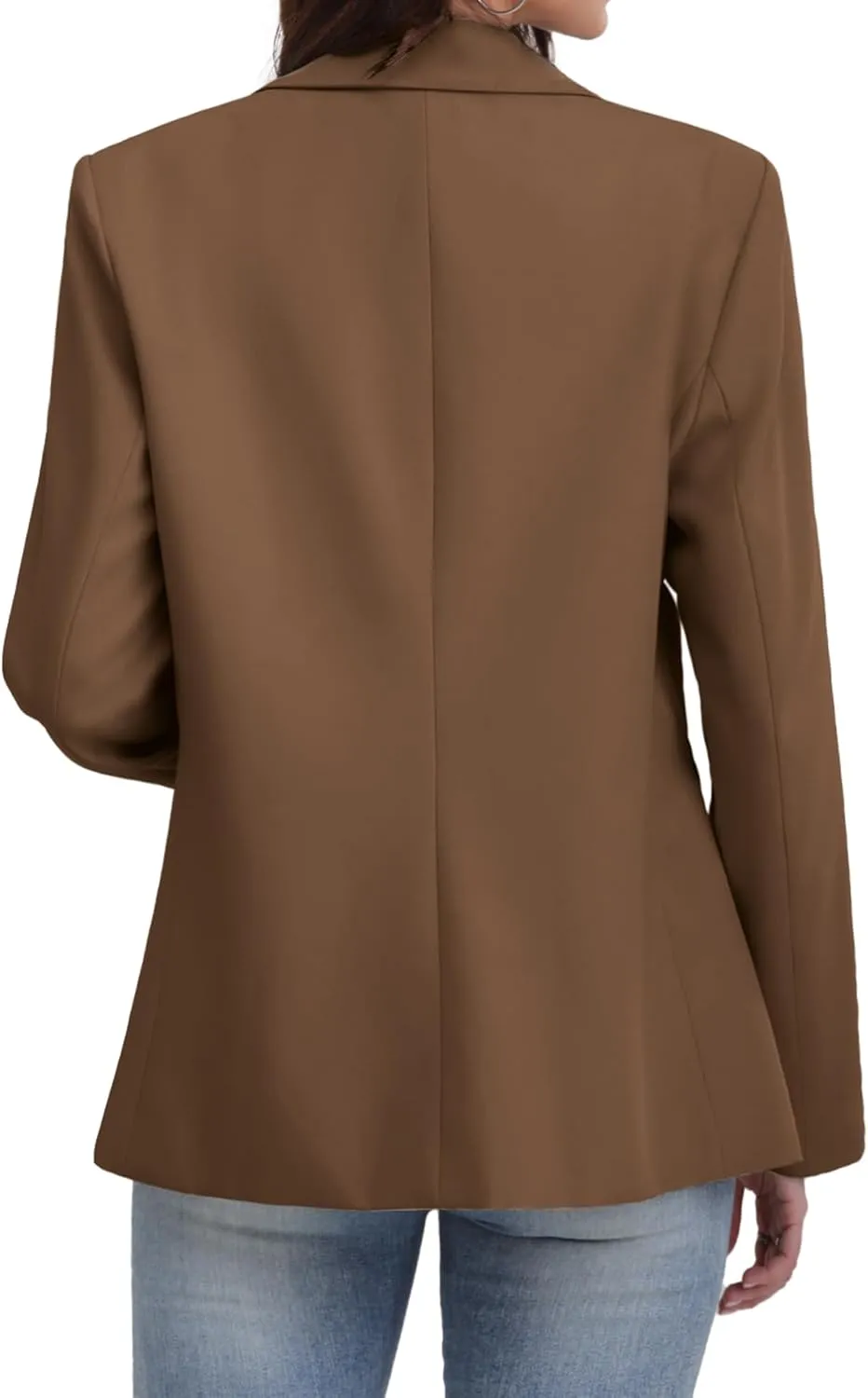 ELLEVEN Women's Blazer Business Casual Lightweight Suit - Long Sleeve Slim Fit Work Office Jacket with Pockets