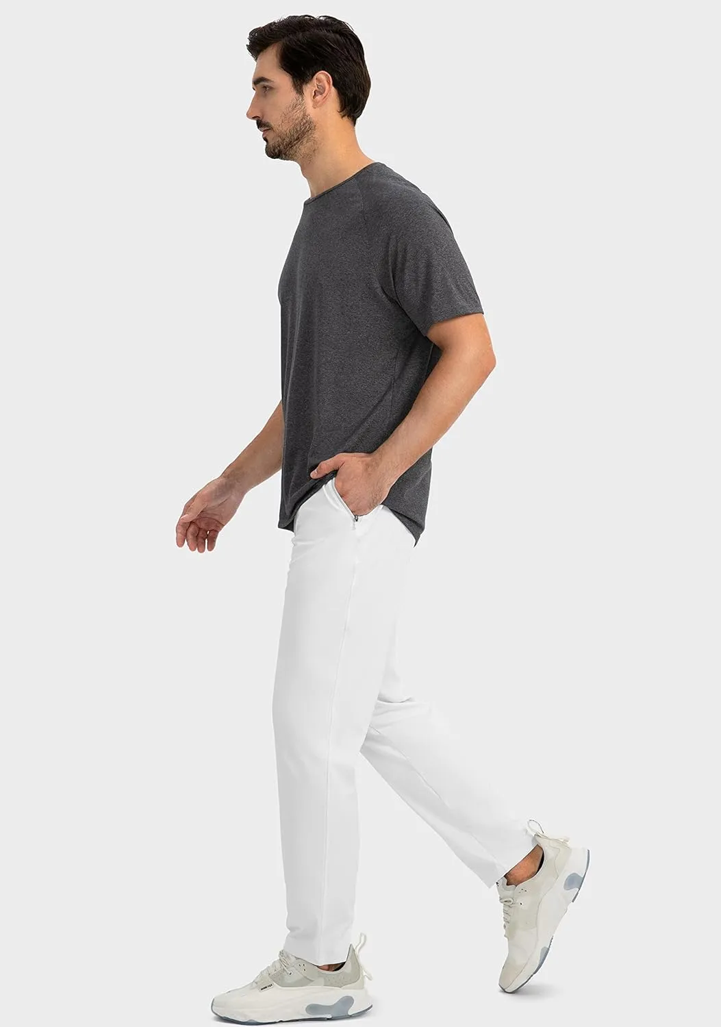 G Gradual Men's Sweatpants with Zipper Pockets Tapered Joggers for Men Athletic Pants for Workout, Jogging, Running