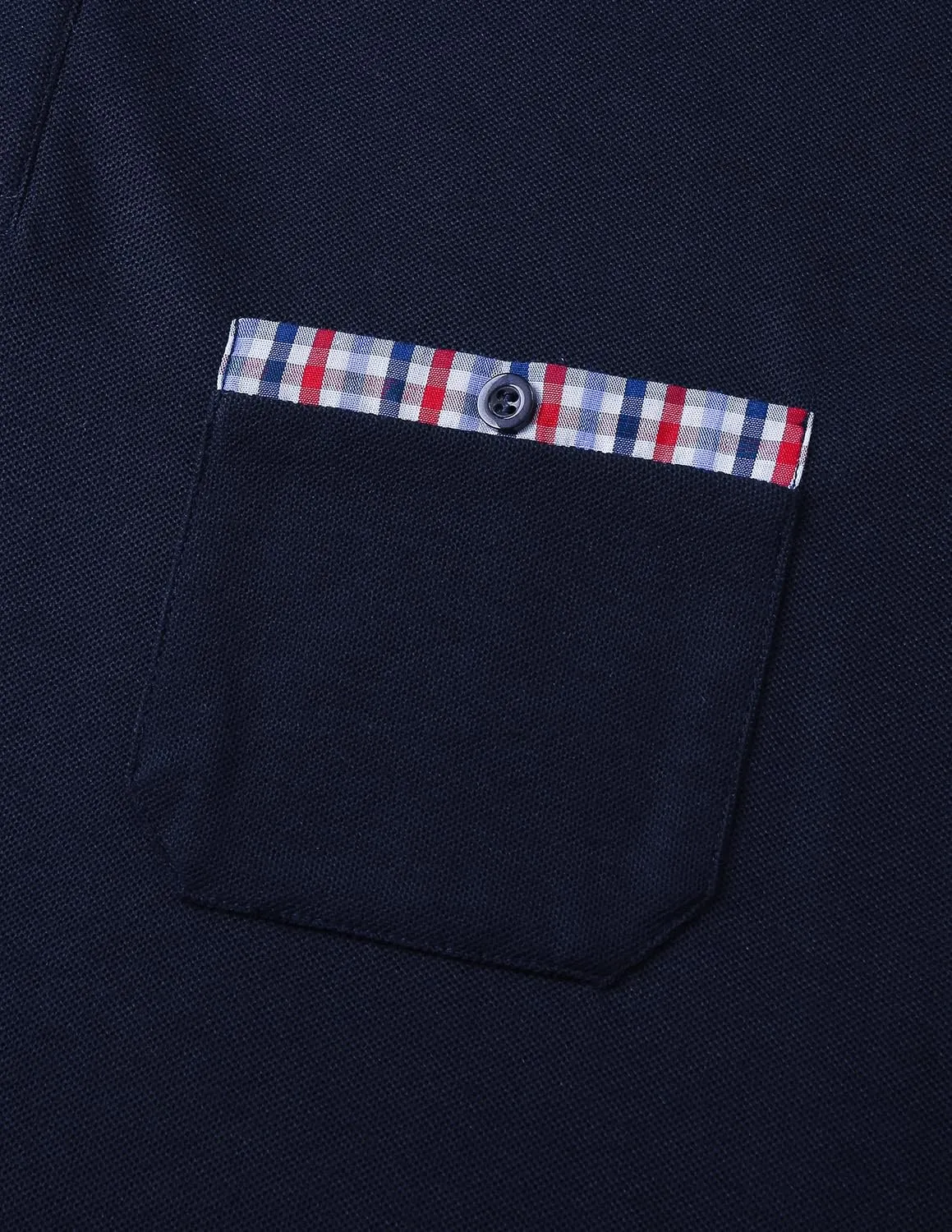GHYUGR Men's Polo Shirts Short Sleeve Polo Casual Contrast Color Splice T-Shirt