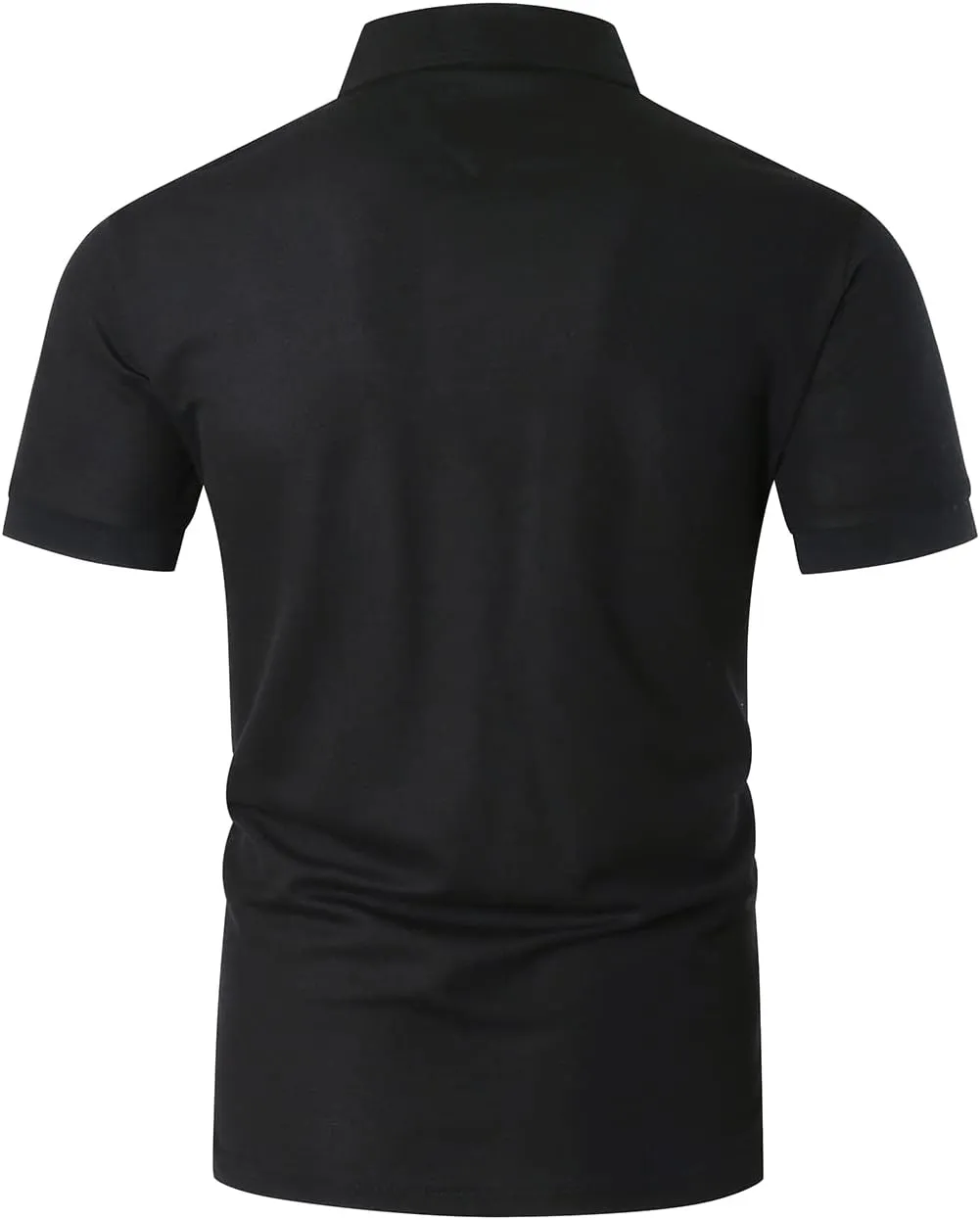 GHYUGR Men's Polo Shirts Short Sleeve Polo Casual Contrast Color Splice T-Shirt