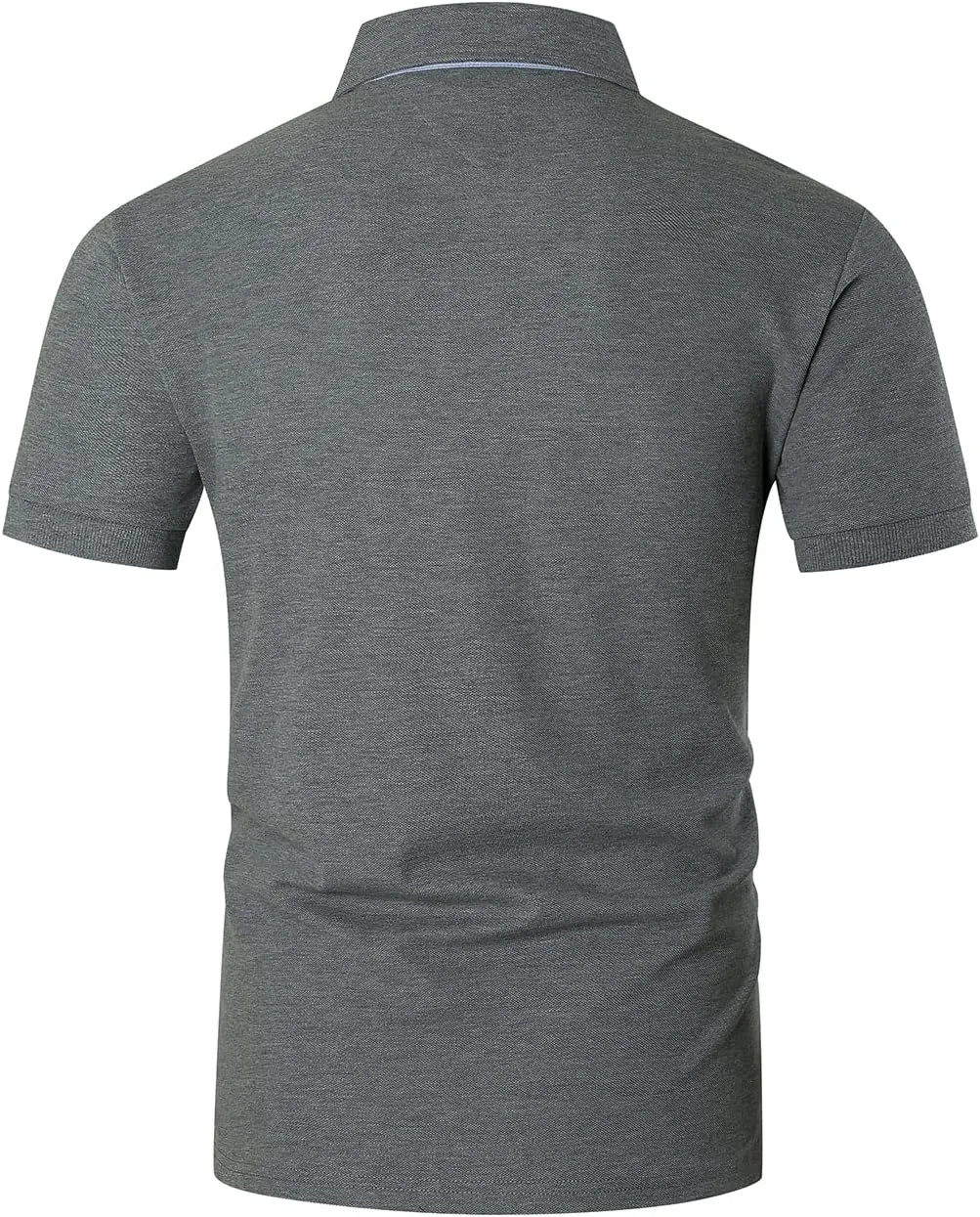GHYUGR Men's Polo Shirts Short Sleeve Polo Casual Contrast Color Splice T-Shirt