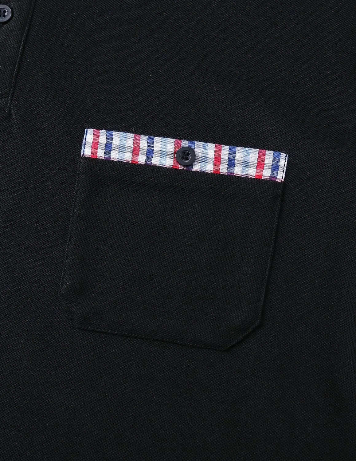 GHYUGR Men's Polo Shirts Short Sleeve Polo Casual Contrast Color Splice T-Shirt