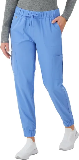 Hanes Women's Scrubs Cargo Joggers, Healthcare Scrub Joggers for Women, Moisture Wicking