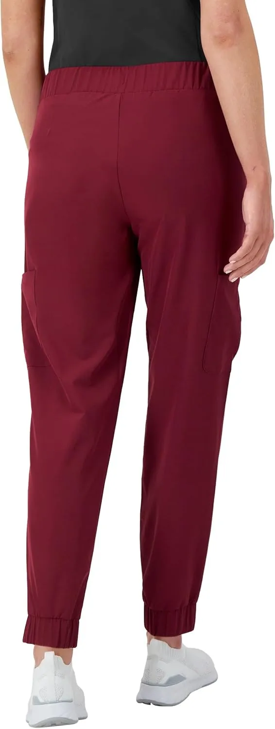 Hanes Women's Scrubs Cargo Joggers, Healthcare Scrub Joggers for Women, Moisture Wicking