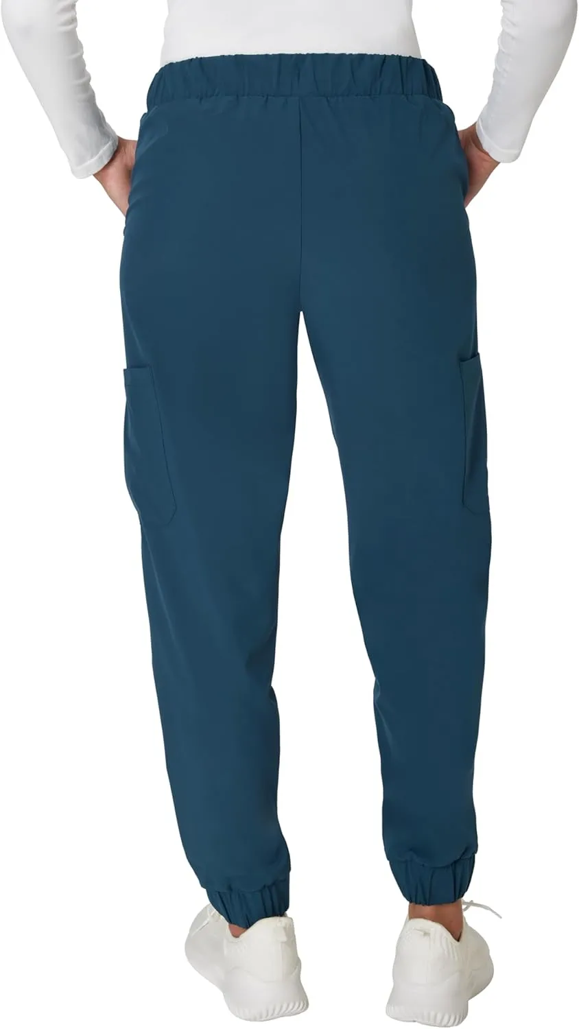 Hanes Women's Scrubs Cargo Joggers, Healthcare Scrub Joggers for Women, Moisture Wicking