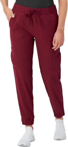 Hanes Women's Scrubs Cargo Joggers, Healthcare Scrub Joggers for Women, Moisture Wicking