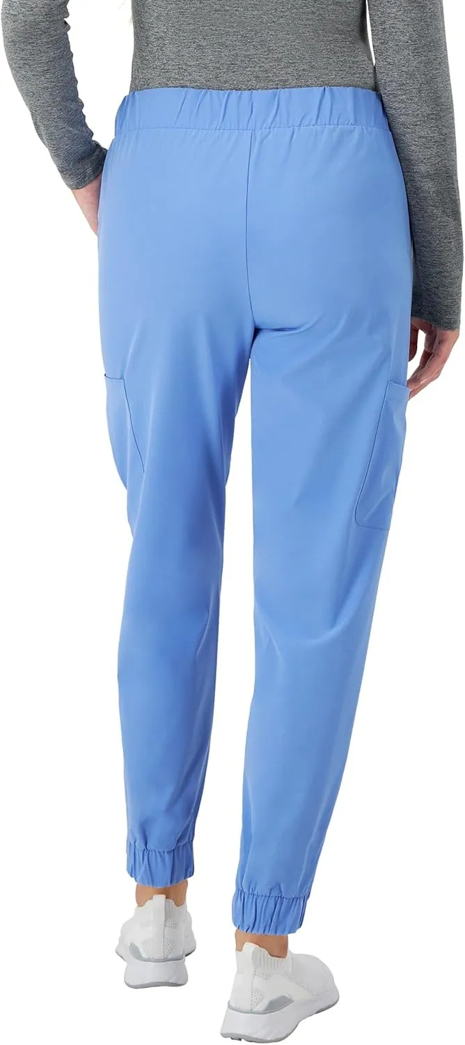 Hanes Women's Scrubs Cargo Joggers, Healthcare Scrub Joggers for Women, Moisture Wicking
