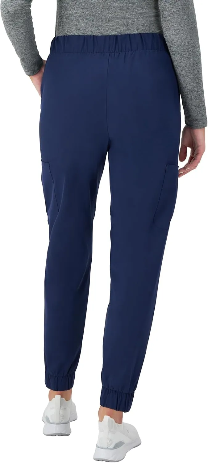 Hanes Women's Scrubs Cargo Joggers, Healthcare Scrub Joggers for Women, Moisture Wicking