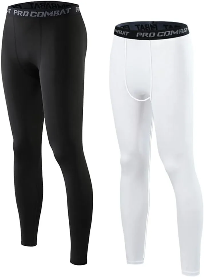 HYCOPROT Men's Compression Pants Athletic Tight,Leggings Base Layer Bottoms for Running Workout Sports Yoga Basketball