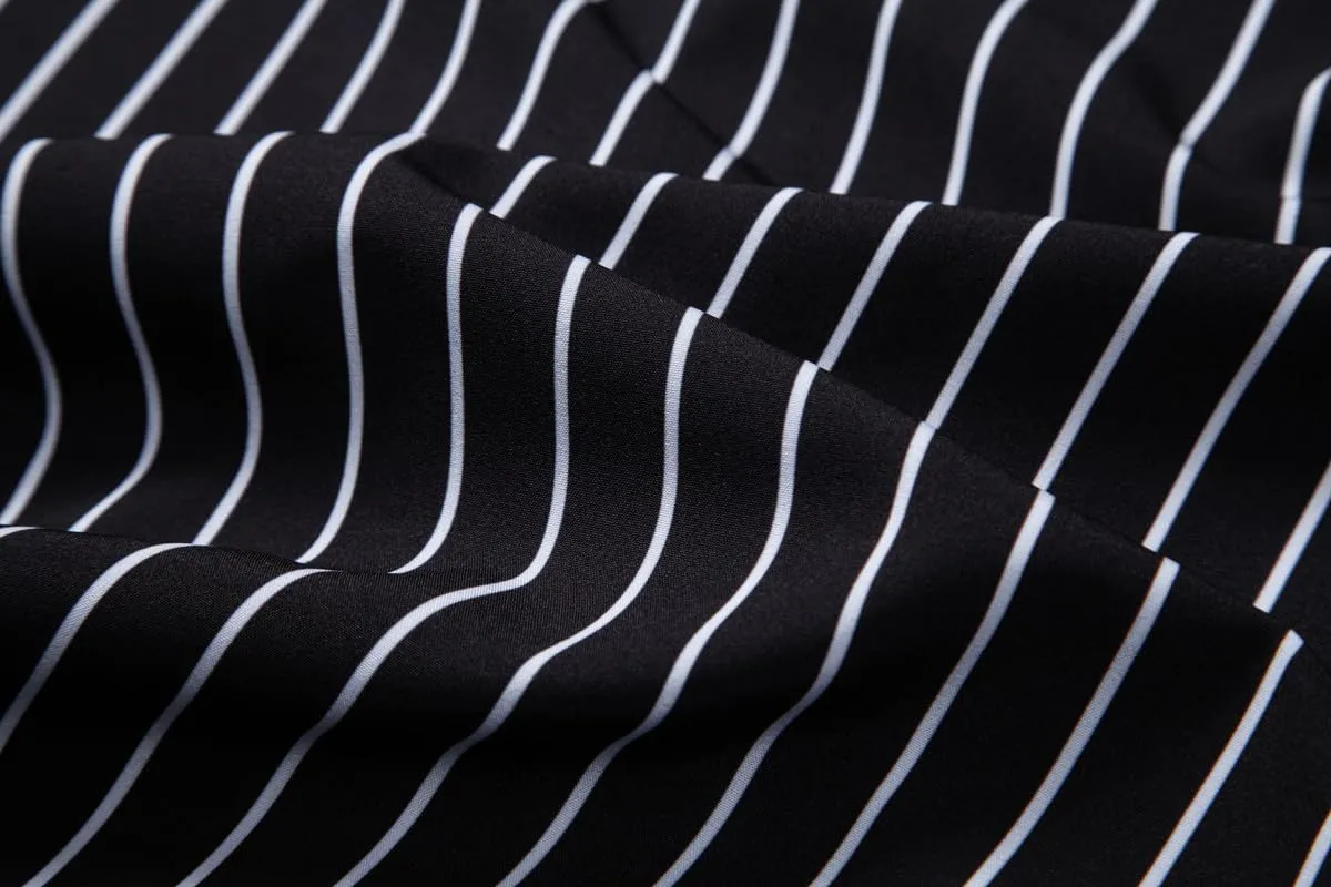 Mens Dress Shirts Stretch Long Sleeve Button Down Shirts Print Regular Fit Casual Busines Shirt
