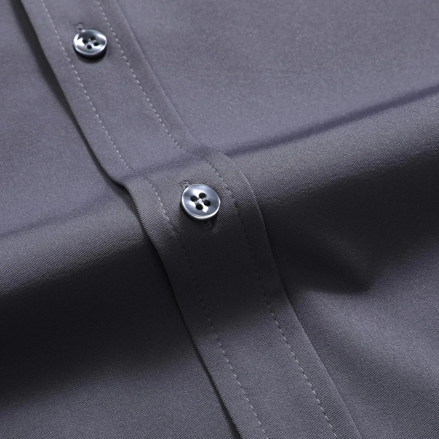 Men's Dress Shirts Stretch Wrinkle Free Formal Long Sleeve Shirts Business Casual Button Down Shirt