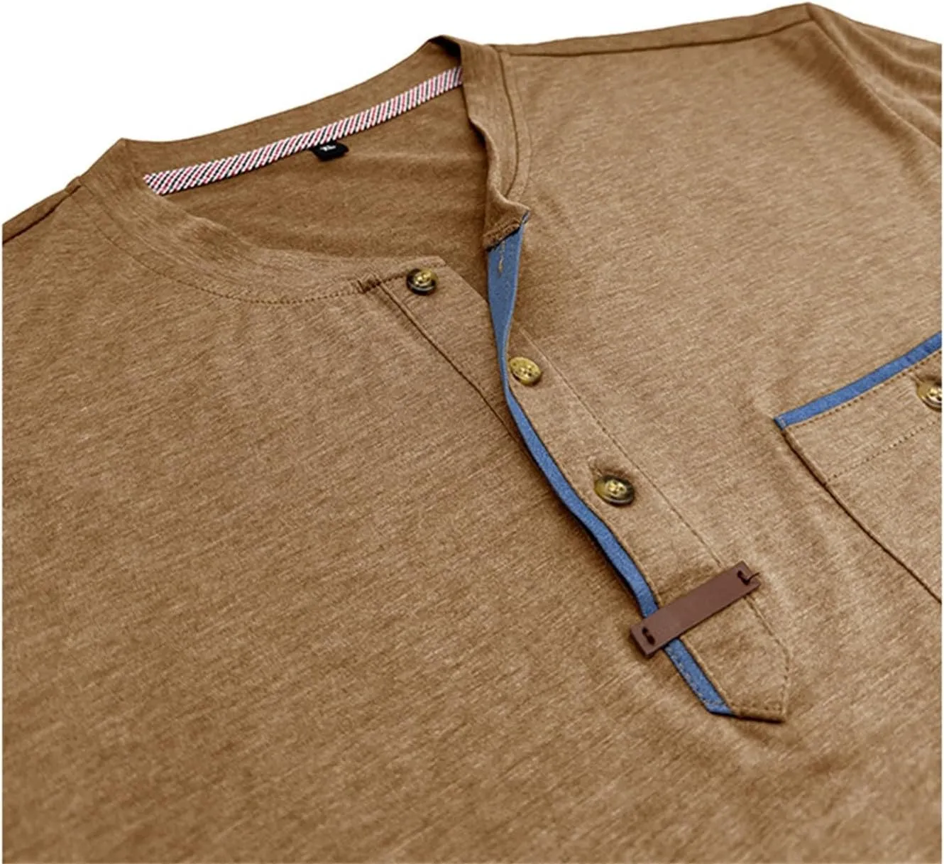 Mens Henley/Polo Shirts Casual Short Sleeve Button Cotton Tees Stylish Classic Moisture Wicking Golf Tops with Pocket