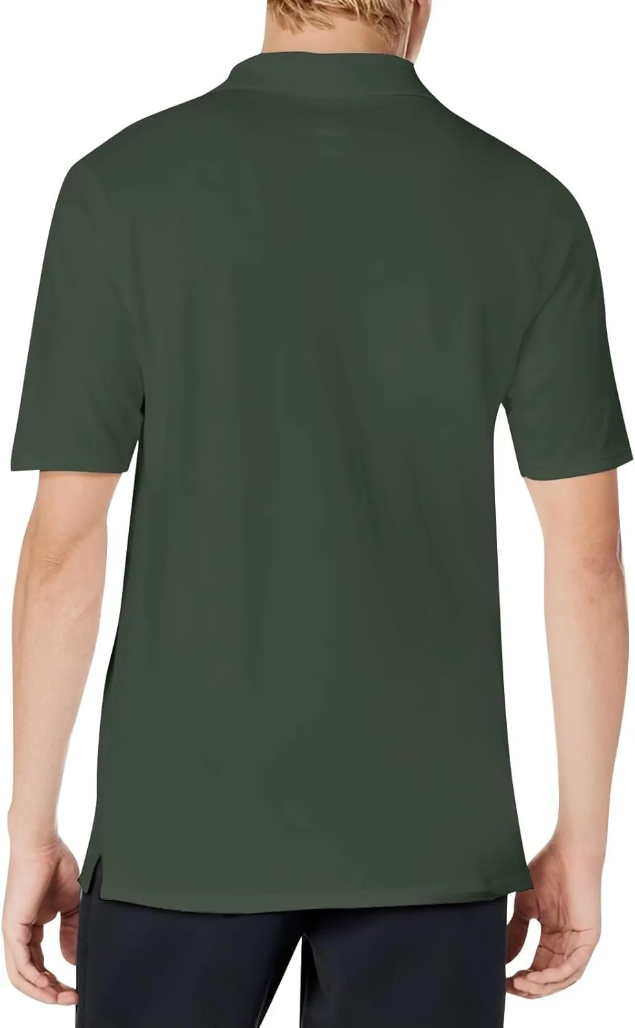 Men's Polo Shirts Summer Short Sleeve Casual 3 Button T-Shirts Classic Basic Golf Work Tees Tops with Pocket