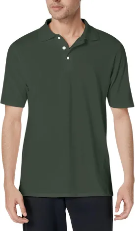 Men's Polo Shirts Summer Short Sleeve Casual 3 Button T-Shirts Classic Basic Golf Work Tees Tops with Pocket