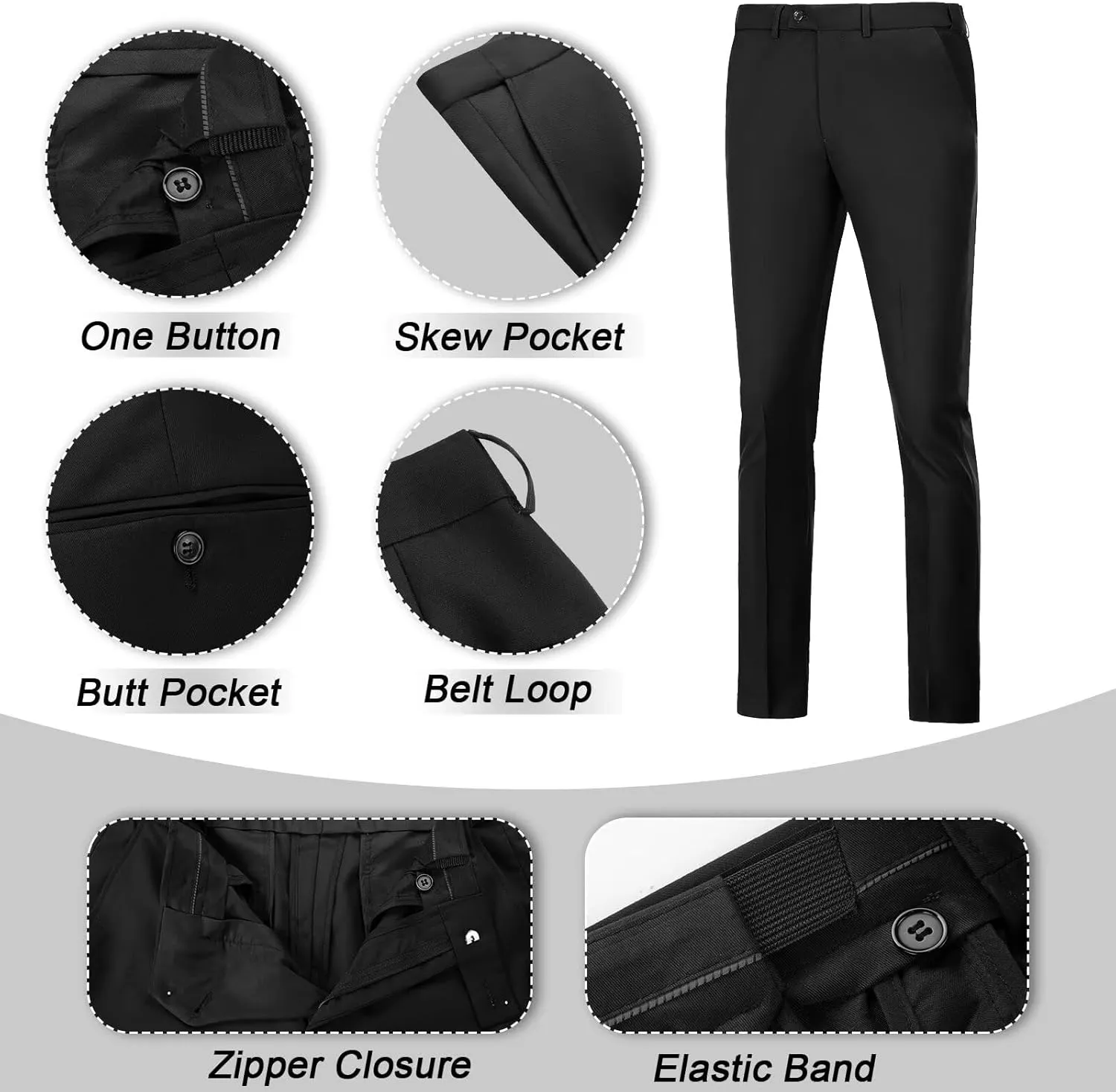 Men's Suit Slim Fit 3 Piece Double Breasted Suits Prom Tuxedo Set Formal Casual Jacket Blazer Vest Pant Wedding Suit for Men