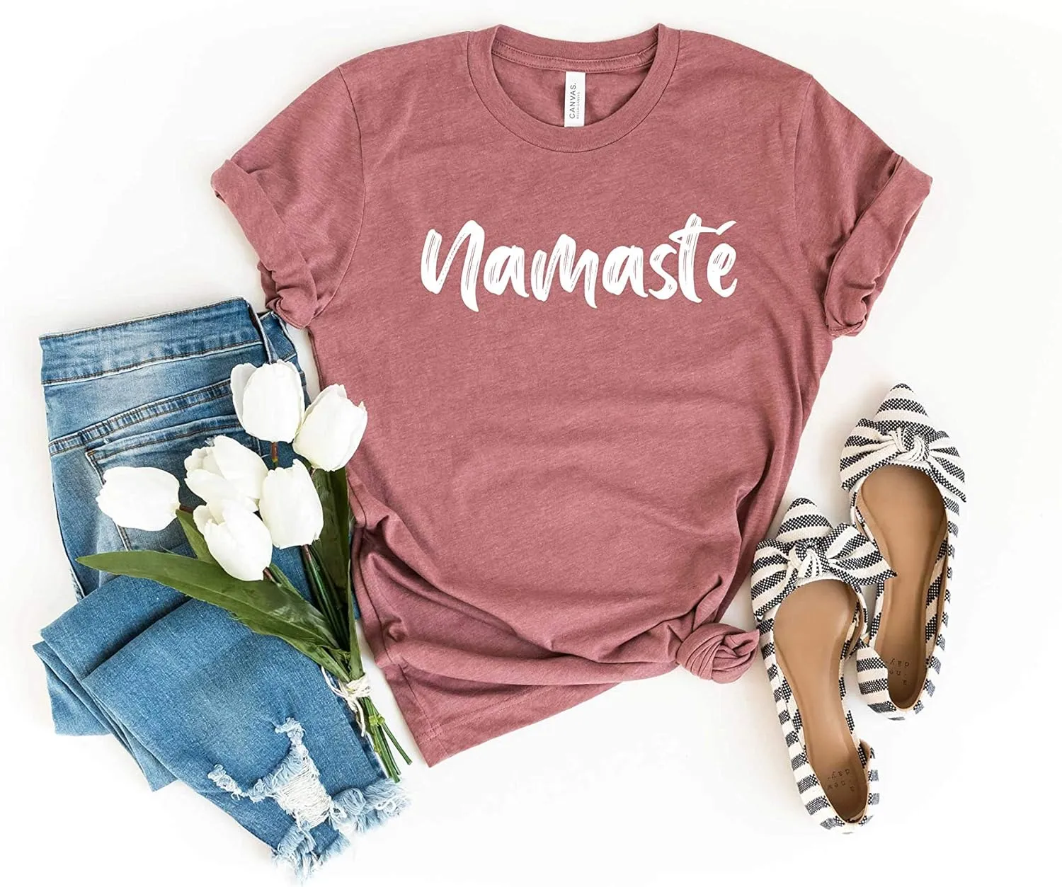 Namaste Shirt. Yoga Top. Super Soft and Comfy Unisex T-Shirt. Yoga Shirt.