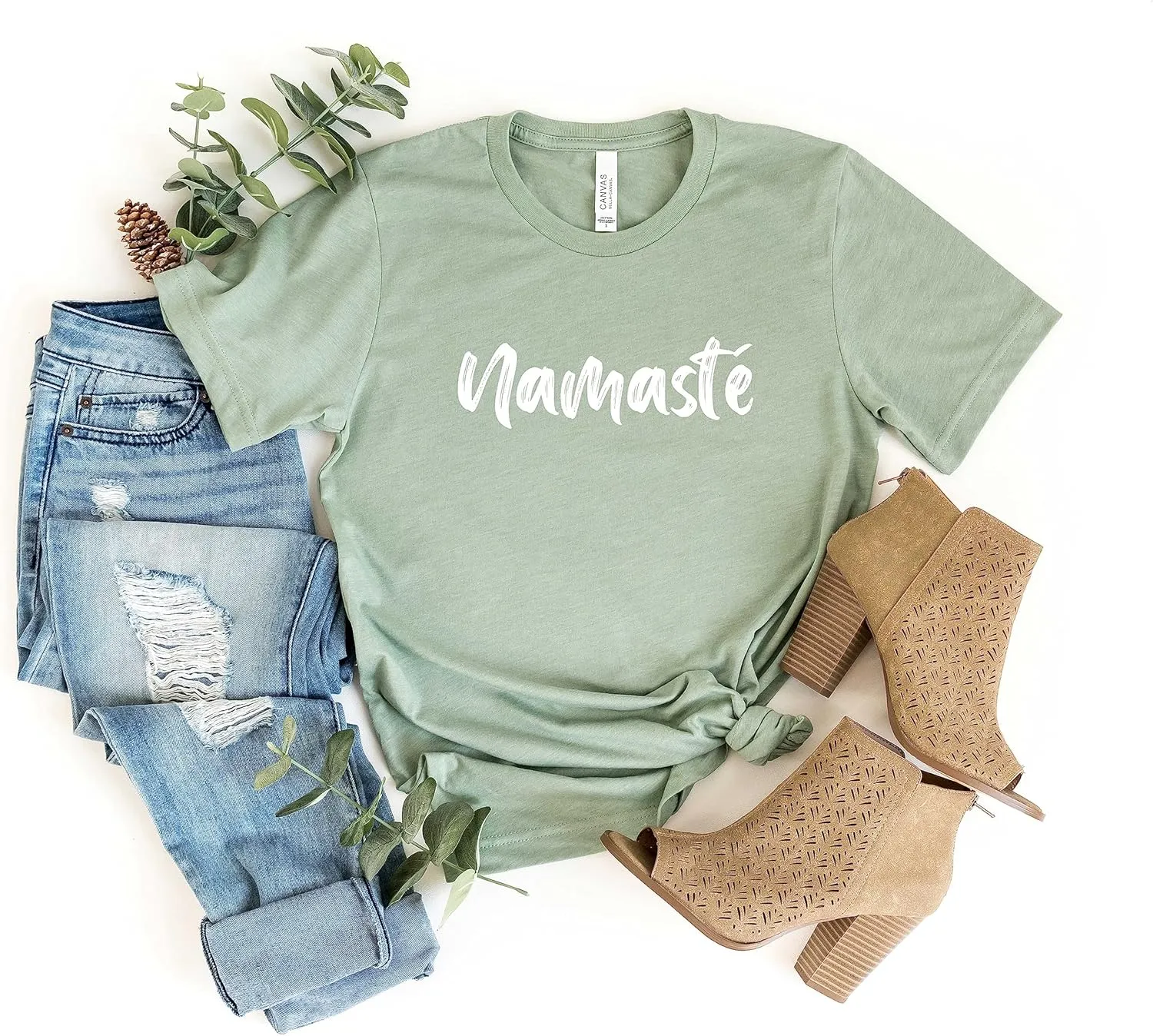 Namaste Shirt. Yoga Top. Super Soft and Comfy Unisex T-Shirt. Yoga Shirt.