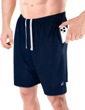 NY Threads Men's Athletic Shorts Quick Dry Loose-Fit Lightweight Running Workout Gym Shorts with Pockets