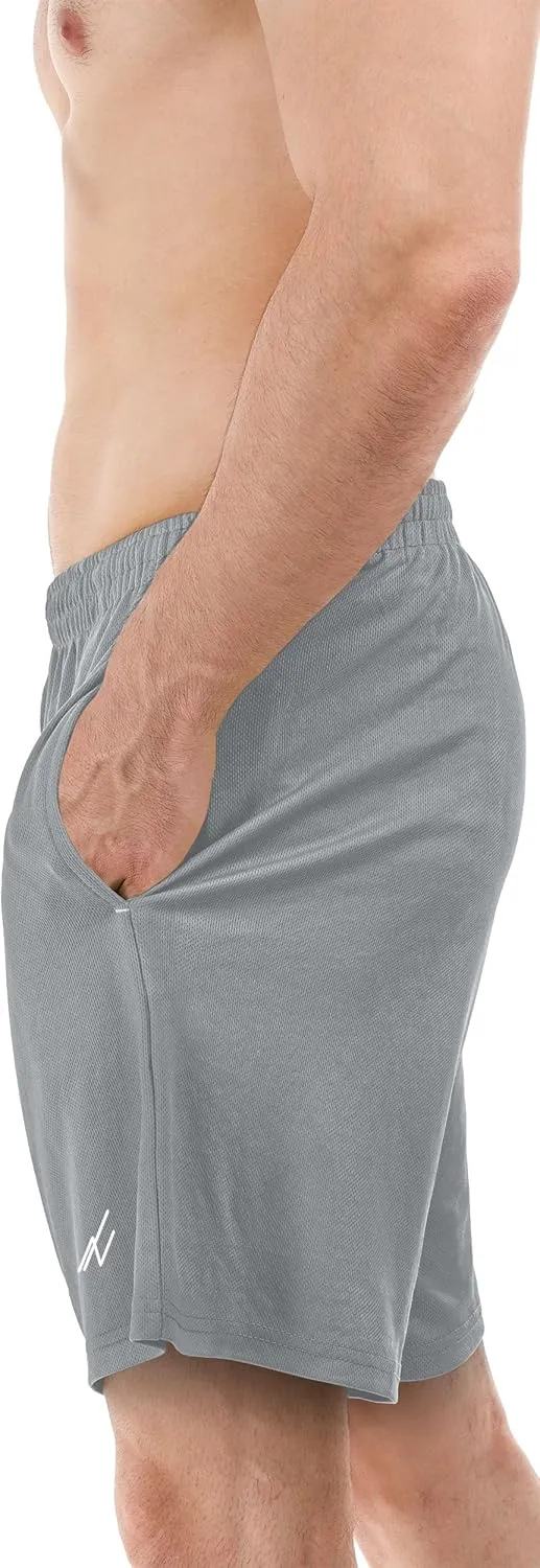 NY Threads Men's Athletic Shorts Quick Dry Loose-Fit Lightweight Running Workout Gym Shorts with Pockets