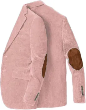 ONAXTDA Men's Corduroy Blazer with Elbow Patch Business Casual Jacket Spring Fall Sport Coats