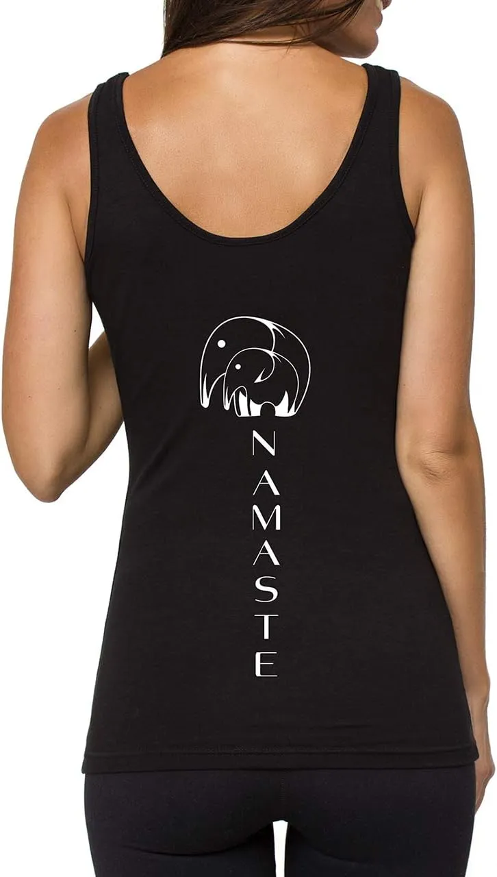 Organic Cotton Yoga Workout Tank Top Moon Phases Shirts Tops Tees Tanks for Women