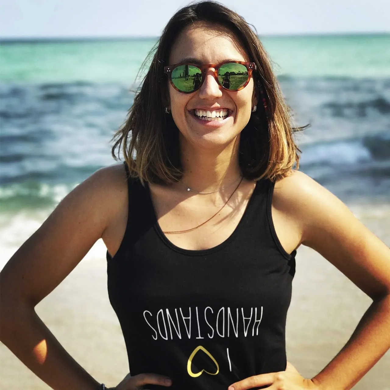 Organic Cotton Yoga Workout Tank Top Moon Phases Shirts Tops Tees Tanks for Women